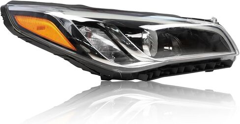 Passenger Side Halogen Headlight Assembly Compatible with 2015-2017 Sonata Headlamp Replacement HY2503183 in Kuwait