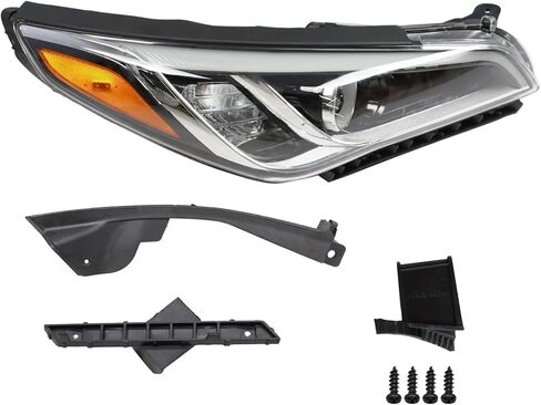 Passenger Side Halogen Headlight Assembly Compatible with 2015-2017 Sonata Headlamp Replacement HY2503183 in Kuwait