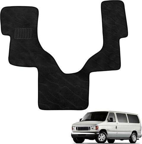 سجادة أرضية سجادة مخصصة من قطعة واحدة لسيارة Ford E-Series RV 2006-2025 (هيكل E350/E450) | عزل للحرارة والضوضاء، ظهر مضاد للانزلاق، شاحنة تخييم RV ملائمة حسب الطلب in Kuwait