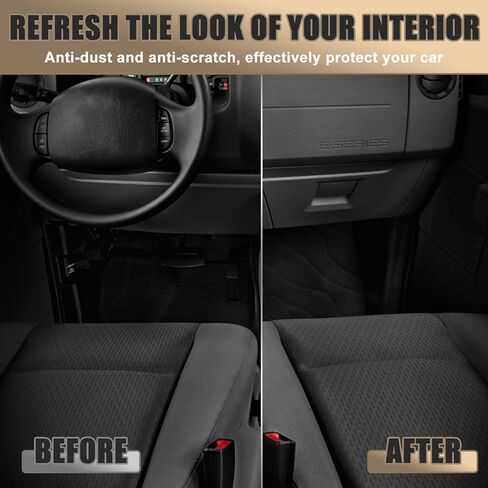 سجادة أرضية سجادة مخصصة من قطعة واحدة لسيارة Ford E-Series RV 2006-2025 (هيكل E350/E450) | عزل للحرارة والضوضاء، ظهر مضاد للانزلاق، شاحنة تخييم RV ملائمة حسب الطلب in Kuwait