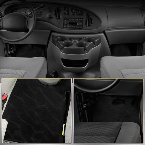 سجادة أرضية سجادة مخصصة من قطعة واحدة لسيارة Ford E-Series RV 2006-2025 (هيكل E350/E450) | عزل للحرارة والضوضاء، ظهر مضاد للانزلاق، شاحنة تخييم RV ملائمة حسب الطلب in Kuwait