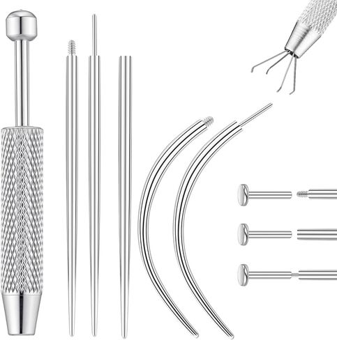 Piercing Taper Ball Grabber Tool for Changing Jewelry 14g - Flat Back Earrings Applicator Tool, Body Piercing Kit for Ear Nose Lip in Saudi Arabia