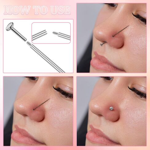 Piercing Taper Ball Grabber Tool for Changing Jewelry 14g - Flat Back Earrings Applicator Tool, Body Piercing Kit for Ear Nose Lip in Saudi Arabia