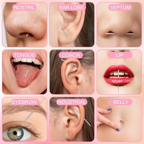 Piercing Taper Ball Grabber Tool for Changing Jewelry 14g - Flat Back Earrings Applicator Tool, Body Piercing Kit for Ear Nose Lip in Saudi Arabia