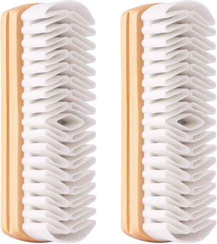 2Pcs Suede Cleaning Brush,Suede Eraser Kit for Shoes,Boots,Jackets, Bags, and Sofas, Wooden Handle Suede Shoe Cleaner by RARKVEN in Saudi Arabia