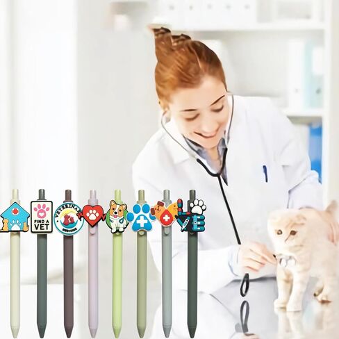 أقلام التكنولوجيا البيطرية اللطيفة، هدايا التكنولوجيا البيطرية البيطرية، مجموعة حبر أسود للموظفين البيطريين المساعدين، طباعة مخالب الكلب، لوازم الطب البيطري، ملحقات طلاب المدارس البيطرية، أساسيات قرطاسية الحيوانات in Kuwait