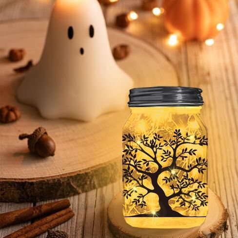 12pcs PVC Tree of Life Silhouette Cutouts Decals for Wall Windows Jars Decor in Saudi Arabia
