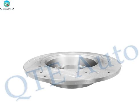 PM Auto Set of 6 Rear 260mm Drilled Slotted Disc Brake Rotors-Ceramic Brake Pad kit Replacement For 2004-2008 Acura TSX Base in Saudi Arabia