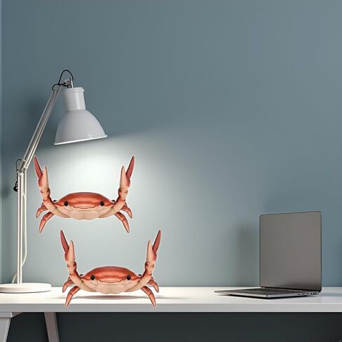 قطعتان من حامل أقلام سرطان البحر الإبداعي لرفع الأثقال وحامل أقلام ورف تخزين، ديكور سطح المكتب المكتبي، حاملات أقلام الرصاص وحوامل اللوازم المكتبية وموزعات، ملحقات المكتب ومنظمات مساحة العمل (أحمر) in Kuwait