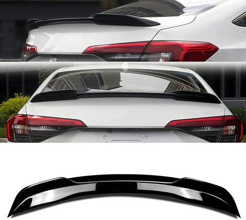 Rear Spoiler Trunk Wing for Honda Civic Sedan 11th Gen 2022 2023 2024 2025 Rear Tail Trunk Spoiler Wing Lip Glossy Black in Kuwait