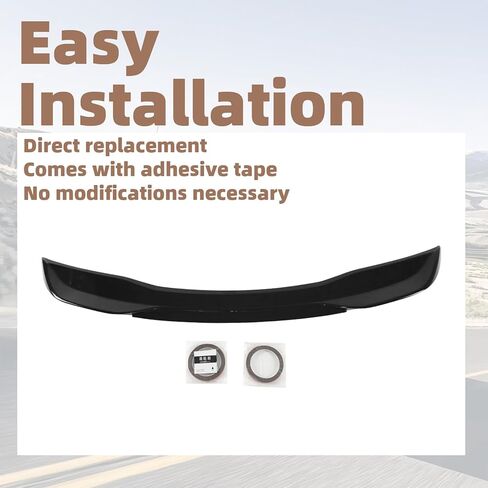 Rear Spoiler Trunk Wing for Honda Civic Sedan 11th Gen 2022 2023 2024 2025 Rear Tail Trunk Spoiler Wing Lip Glossy Black in Kuwait