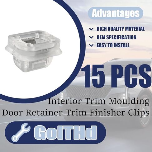 15PCS Interior Trim Moulding Door Retainer Trim Finisher Clips, Compatible with BMW M3 X5 E53 320i 323i 325i 328i 330i, Door Lateral Trim Grommet Replaces 07149158194 in Kuwait