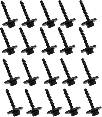 20PCS Fender Liner Screws, Bumper Cover Splash Shield Bolt, Car Bummer Fender Screw Fastener Replaces 11570498, M4*23 Hexagon Head Screw Compatible with GM, Chevrolet, Camaro, Cadillac, Buick in Kuwait