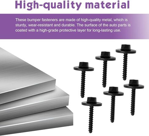 20PCS Fender Liner Screws, Bumper Cover Splash Shield Bolt, Car Bummer Fender Screw Fastener Replaces 11570498, M4*23 Hexagon Head Screw Compatible with GM, Chevrolet, Camaro, Cadillac, Buick in Kuwait