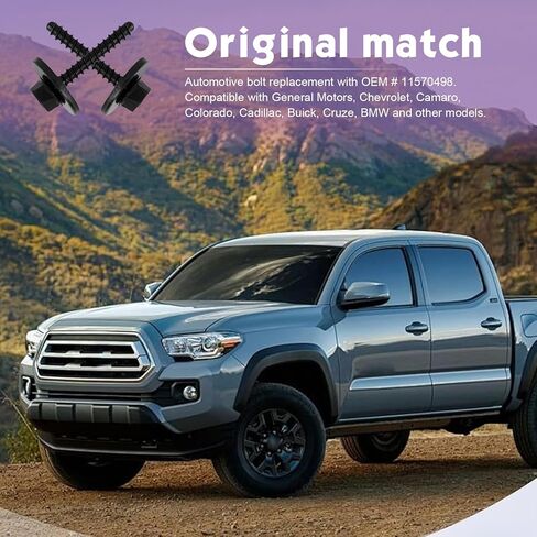 20PCS Fender Liner Screws, Bumper Cover Splash Shield Bolt, Car Bummer Fender Screw Fastener Replaces 11570498, M4*23 Hexagon Head Screw Compatible with GM, Chevrolet, Camaro, Cadillac, Buick in Kuwait