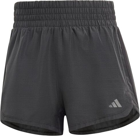 Adidas Women's Pacer Training 3 Stripes Woven High Rise Shorts, Black, XX-Large 5 Inch Inseam in Saudi Arabia