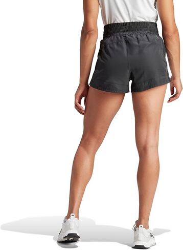 Adidas Women's Pacer Training 3 Stripes Woven High Rise Shorts, Black, XX-Large 5 Inch Inseam in Saudi Arabia