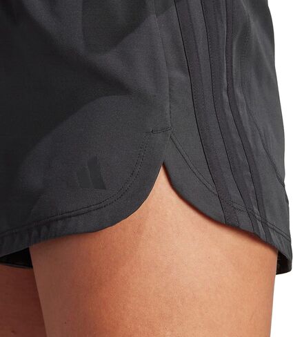 Adidas Women's Pacer Training 3 Stripes Woven High Rise Shorts, Black, XX-Large 5 Inch Inseam in Saudi Arabia