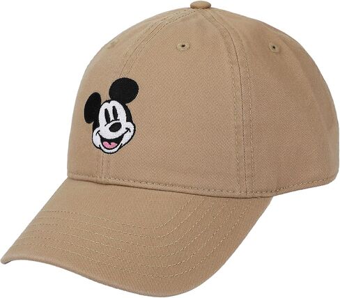 Mickey Mouse Classic Taupe Washed Cotton Twill Dad Cap in Saudi Arabia