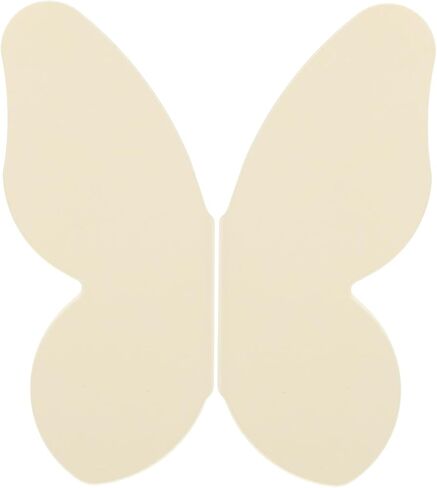 Butterfly Decorative Metal Cabinet Knobs 32mm Hole Spacing, Cream White Drawer Pulls for ’ Room Furniture, Wardrobe and Dresser Handles, 1 Pair in Saudi Arabia