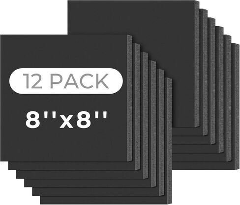 Mat Board Center, 12 Pack 12x18 Black Foam Boards, Acid Free Foam Core Board, 1/8 inch Thick in Kuwait