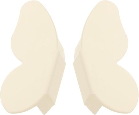 jojofuny Butterfly Drawer Pulls for Furniture Cabinet Door Handles, 32mm Hole Spacing, Cream Decorative Hardware Knobs for Bedroom Wardrobe and Dresser, 1 Pair in Saudi Arabia