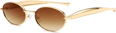 SUNGAIT Vintage Luxury Oval Sunglasses for Women UV Protection Gradient Lens Retro Sun Glasses with Chunky Frame in Kuwait