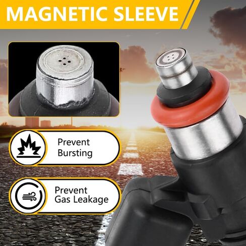 Fuel Injector 6 pcs FIT Ford 3.5/3.7/5.0 L – Edge/Explorer/F-150 / Mustang/Taurus 11-17, Flex 13-17, Transit-150/250/350 15-17 | Lincoln Continental 2017, MKX 11-17, MKS/MKT 13-17 in Kuwait