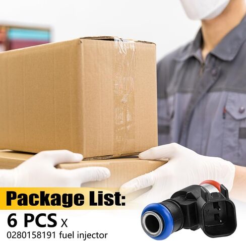 Fuel Injector 6 pcs FIT Ford 3.5/3.7/5.0 L – Edge/Explorer/F-150 / Mustang/Taurus 11-17, Flex 13-17, Transit-150/250/350 15-17 | Lincoln Continental 2017, MKX 11-17, MKS/MKT 13-17 in Kuwait