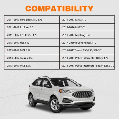 Fuel Injector 6 pcs FIT Ford 3.5/3.7/5.0 L – Edge/Explorer/F-150 / Mustang/Taurus 11-17, Flex 13-17, Transit-150/250/350 15-17 | Lincoln Continental 2017, MKX 11-17, MKS/MKT 13-17 in Kuwait