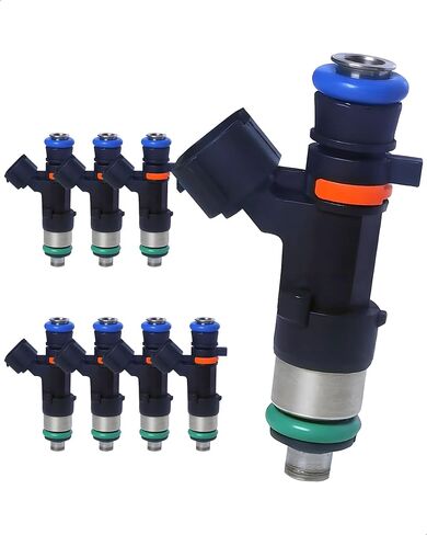 6-Count Fuel Injector Compatible with Nissan Frontier/ NV1500/ NV2500/ NV3500/ Pathfinder/Xterra 2005-2019, Suzuki Equator 2009-2012 - V6 4.0L Replace# FJ750 280158007 842-12298 1571082Z00 in Kuwait