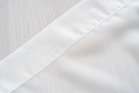 Ivory Sheer Curtains 90 Inches Long, Grommet Semi-Transparent Light Filtering Panels, Soft Polyester Drapes for Living Room Bedroom Dining Room, Privacy Sheer Curtain Panels, 50" W, 2 Pack in Saudi Arabia