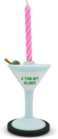 Funny Birthday Candle Holder – Humorous Party Decoration & Gag Gift – Quirky Cake Topper for Adults & Friends - Martini in Saudi Arabia