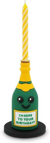 Funny Birthday Candle Holder – Humorous Party Decoration & Gag Gift – Quirky Cake Topper for Adults & Friends - Martini in Kuwait