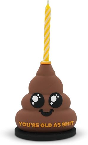 Funny Birthday Candle Holder – Humorous Party Decoration & Gag Gift – Quirky Cake Topper for Adults & Friends - Martini in Saudi Arabia