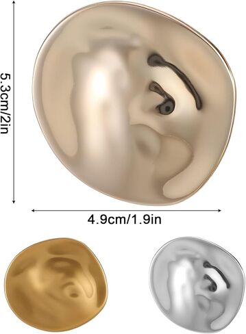 3Pcs Gold Silver Vintage Geometric Brooch Pin for Women, Irregular Unique Fashion Brooches and Pins for Women Men Coat Sweater Dress Wedding Party Prom Accessories in Saudi Arabia