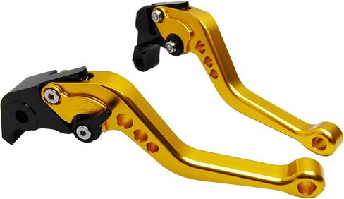 Short Brake Clutch Handle Lever Replacement for Yamaha YZF R6 YZF-R6 2005-2016 R1 YZF-R1 2004-2008, CNC Aluminum Motorcycle Accessories Shorty Levers (Gold) in Saudi Arabia