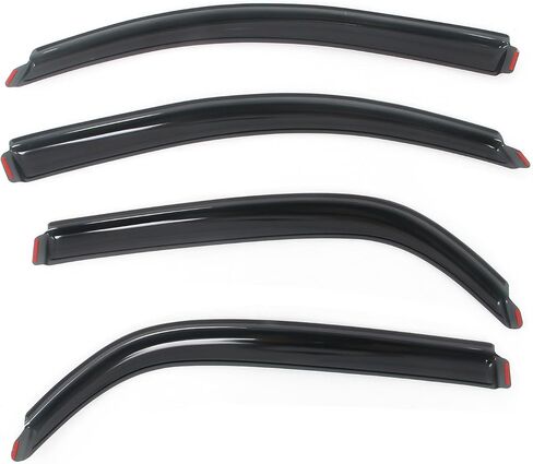 IKON MOTORSPORTS in Channel Window Visors Compatible with 2005-2009 Chevy Equinox & 2006-2009 Pontiac Torrent, Slim Style Acrylic Smoke Rain Guards, Side Window Wind Deflectors 4PCS in Saudi Arabia