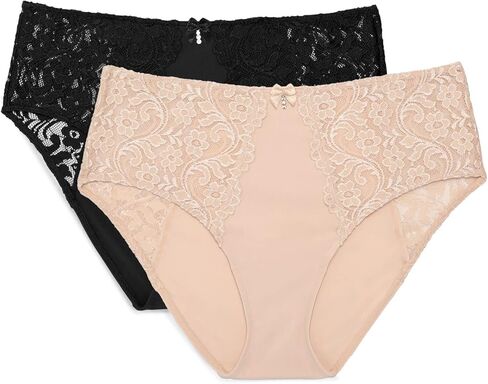Smart & Sexy Women's Smart & Sexy Women's Signature Lace High Waisted Panty, 2-pack in Saudi Arabia