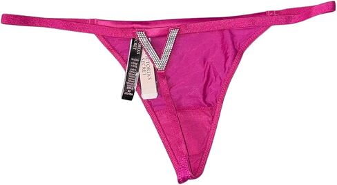 Victoria's Secret Bombshell Rhinestone Shine V-string Panty Color Fuschia New in Saudi Arabia