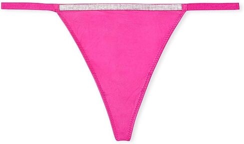 Victoria's Secret Bombshell Rhinestone Shine V-string Panty Color Fuschia New in Saudi Arabia