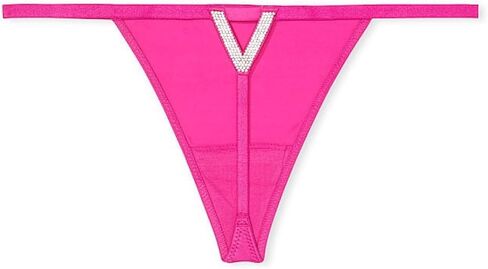 Victoria's Secret Bombshell Rhinestone Shine V-string Panty Color Fuschia New in Saudi Arabia