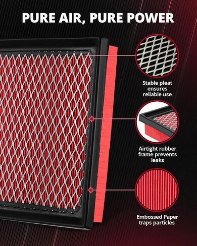 EVIL ENERGY Engine Air Filter Compatible with Toyota Corolla 2009-2025 1.8L, Lexus NX300 2018-2021 2.0T, CT200h 2011-2017 1.8L, Replace CA10741 in Saudi Arabia
