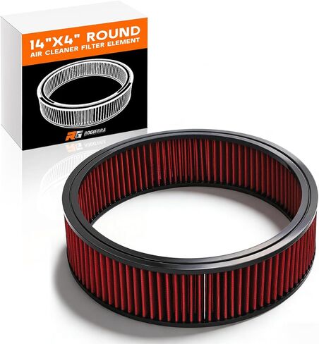 14"x4" Air Cleaner Air Filter Element,Washable Round High Flow Filter Compatible with Chevrolet Buick Ford GMC Oldsmobile Pontiac in Saudi Arabia