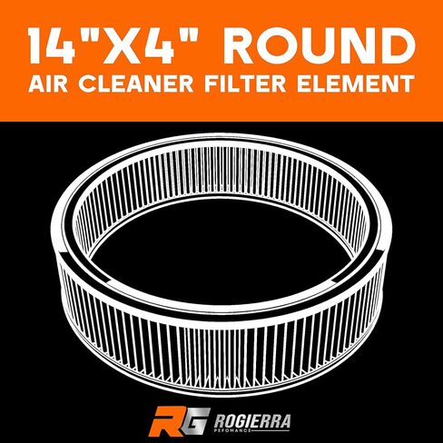 14"x4" Air Cleaner Air Filter Element,Washable Round High Flow Filter Compatible with Chevrolet Buick Ford GMC Oldsmobile Pontiac in Saudi Arabia