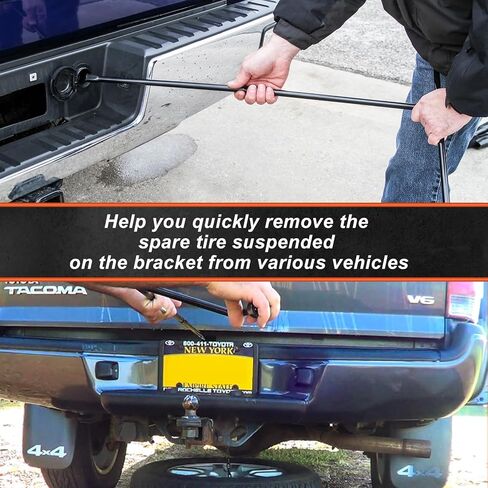 مجموعة أدوات استرجاع الإطارات الاحتياطية مكونة من 7 قطع، مسطحة، دبوس، سداسي، مربع 12 مم، مشقوق، رؤوس مربعة ⅜ بوصة، إطارات معلقة ذات حامل سفلي ومرتفع، مجموعة أدوات الإطارات الاحتياطية 96090A in Kuwait