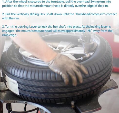 4-120129B رأس بطة مبدل الإطارات (عبوة من قطعتين) لرأس بطة آلة الإطارات TCX50/515/550، رأس بطة بلاستيكي أسود على شكل جناح لتغيير إطارات ورشة العمل in Kuwait