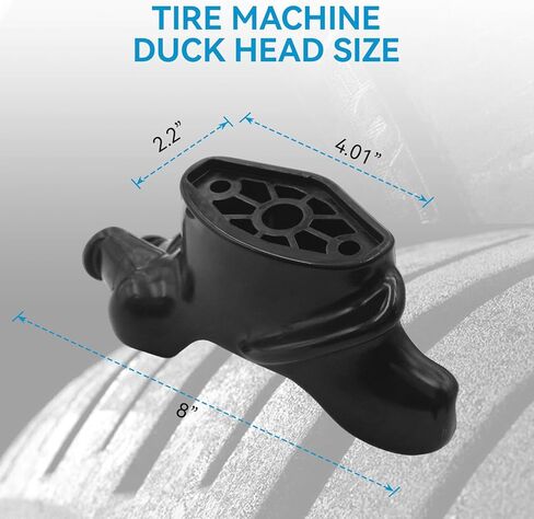 4-120129B رأس بطة مبدل الإطارات (عبوة من قطعتين) لرأس بطة آلة الإطارات TCX50/515/550، رأس بطة بلاستيكي أسود على شكل جناح لتغيير إطارات ورشة العمل in Kuwait