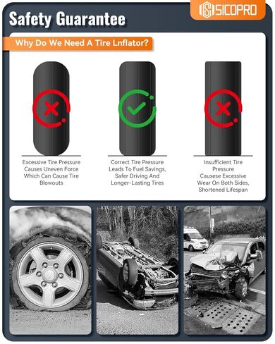 Digital Tire Pressure Gauge with Inflator, T500 Air Compressor Attachments, Heavy Duty Air Chuck with Rubber Hose and Quick Connect Coupler in Saudi Arabia