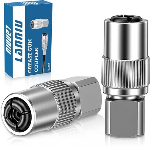 قارنة توصيل مسدس الشحوم، قفل قوي سريع التحرير بأربعة فكات مطورة على أطراف مسدس الشحوم، محول شحوم عالي الضغط بقوة 12000 رطل لكل بوصة مربعة، متوافق مع جميع مسدسات الشحوم 1/8 بوصة تركيبات NPT in Kuwait